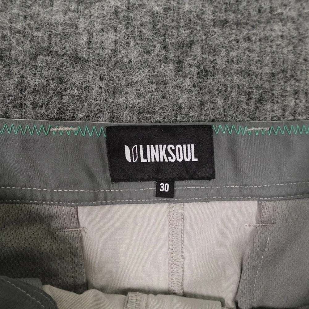 Linksoul Shorts Mens 30 Gray Boardwalker Performance‎ Stretch Lightweight Golf - Picture 3 of 8